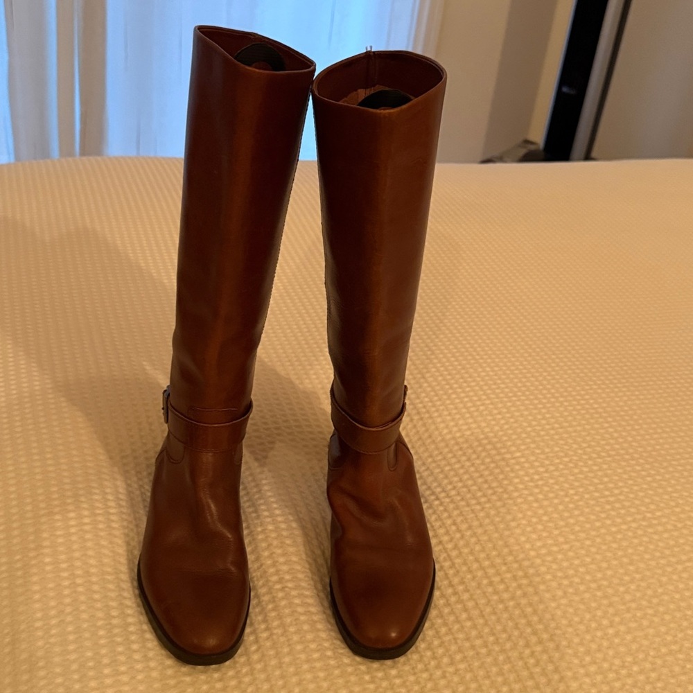 Etienne Aigner All Leather and Sole Tall Boots
